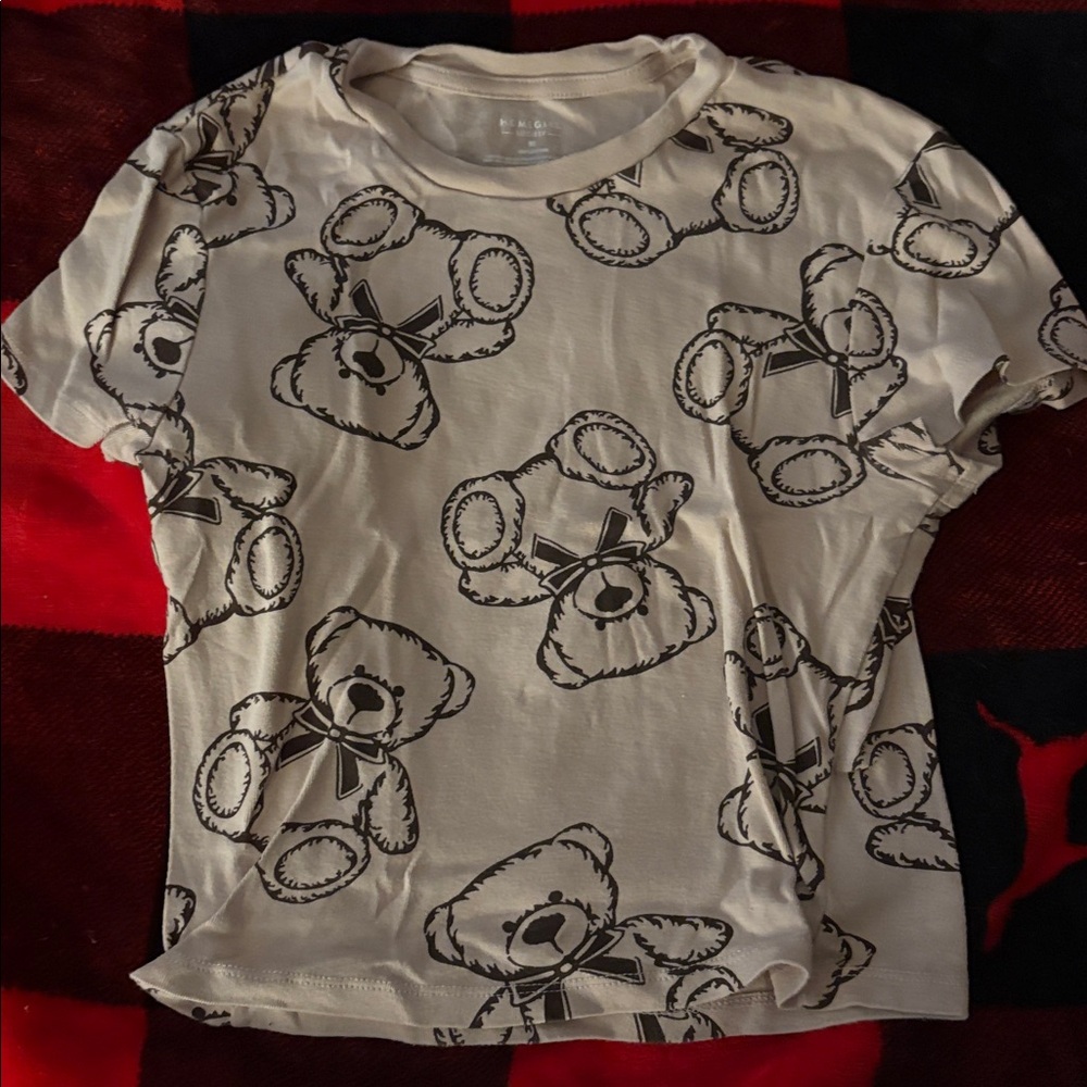Teddy Bear Print T-Shirt